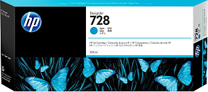 Струйный картридж 728 (F9K17A) для HP DesignJet T730/T830, голубой, 300 мл