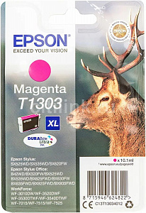 T1303  Картридж струйный Epson C13T13034012, 10.1 мл, 580 стр, пурпурный
