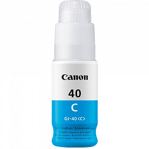 Чернила GI-40 C (3400C001) для Canon PIXMA G5040/G6040/G7040, голубой, 70 мл, 10 000 стр.